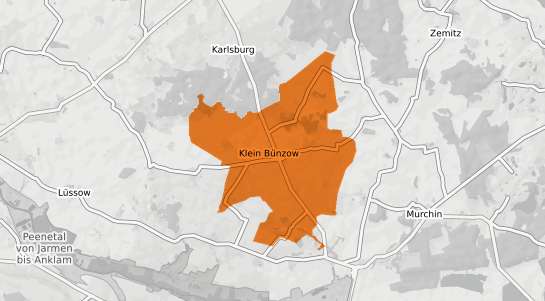 Mietspiegelkarte Klein Buenzow